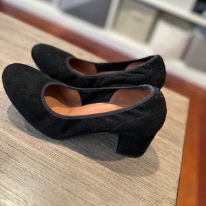 Brenda Zaro Black Suede Pumps